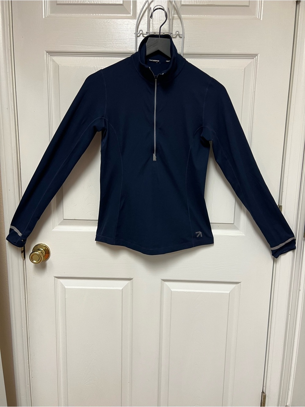 New Balance Navy Quarter-Zip Athletic Pullover